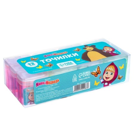 Plastic grinding with a container, double, mix, Masha and bear-2