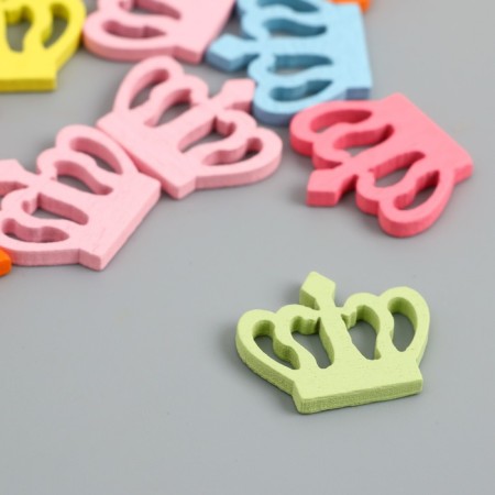 Decor for creativity tree "Crown" summer colors set 20 pcs 2x2.2x0.3 cm-1