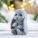 Figure soap "sad bunny" gray, 60g, 5x5x6cm