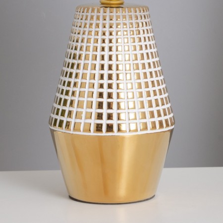 Table lamp "Sarah" 1x40W E14 white/gold 22x22x36cm-6