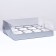 Confectionery folding box for 12 cupcakes 31x 23.5 x 10, silver