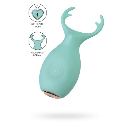 Vibrator "Pitches-Fruits", Mr. Moose, turquoise, silicone, 9.5cm