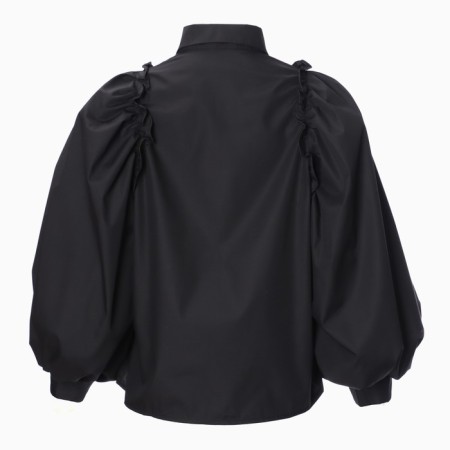 Female shirt, black color, size One size (42-44)-7