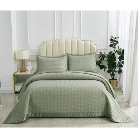 A set with a blanket "Roxalan", size 160x220 cm, 50x70 cm, olive color