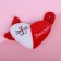 Magnet "I love", cat, heart