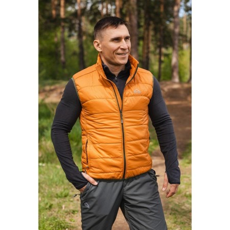 Tanay vest, mustard color, nylon fabric, size 60-62