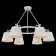 Suspended lamp Freya Fr2259-PL-06-W Aurora, 843x843x595 mm, E14, 6x40W, white color