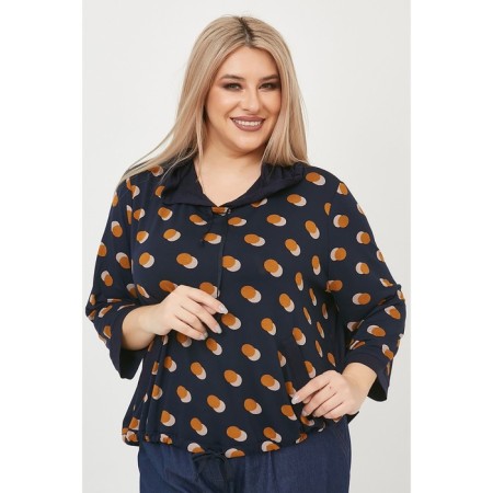 Female T-shirt, size 60, dark blue color