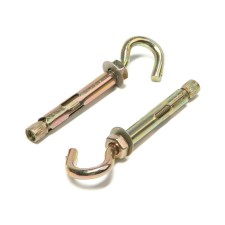Anchor bolt of scrap, with a hook, galvanized, 10x80 mm, 50 pcs
