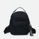 Women's backpack of artificial leather with lightning, 1 pocket, black color