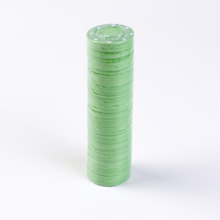 Set of chips 50 pcs, without a face value, green-1