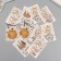 Cardboard tag "The miracle is about to happen..." A set of 10 pcs (5 types) 4x6 cm