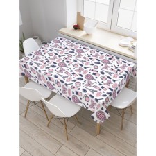 Girls “Girls” table, rectangular, Saten, size 120x145 cm on the table
