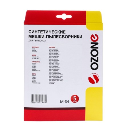 M-34 Ozone Surebroke Symbol for a vacuum cleaner, 5 pcs + microfilter-2