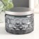 Bank for candles glass with a lid "Sot" gray 5x7x7 cm, mix