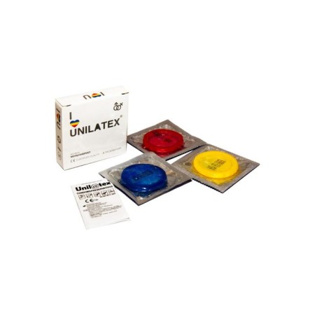 Unilatex condoms "Multipher", Color, 3 pcs.-1