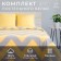 Bed linen Ethel Duet "Yellow Chevron" 143x215- 2 pcs, 240*220, 70x70-2 pcs