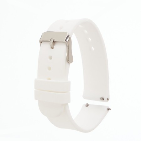 Smart hours strap, 20 mm, silicone, white
