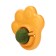 A toy for cats with cat mint "paw", 8.5 cm, yellow