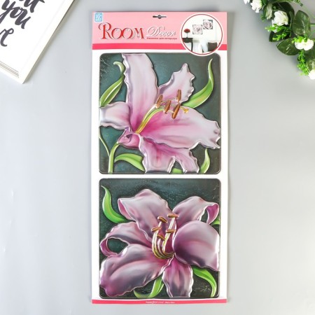 Room Decor Blooming Lilies 32x60 cm.-2