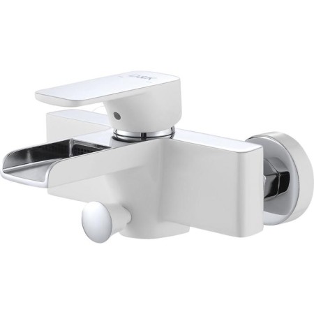 Bath mixer D&K Berlin Steinbeis DA1433516, one -leaf, chrome/white