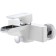 Bath mixer D&K Berlin Steinbeis DA1433516, one -leaf, chrome/white