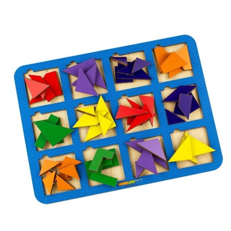 Frame-lodges "Squares", fractions, 12 pcs., No. 2, mix-1