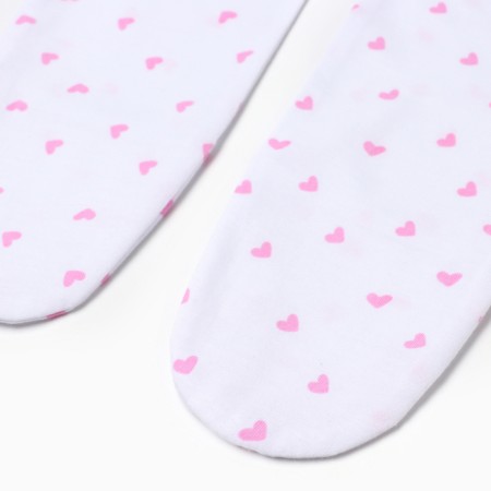 Children's sliders, white color/hearts, height 80-2