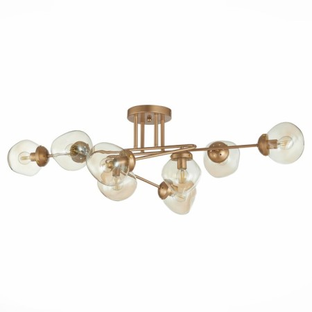 Ceiling EVOLUCE lamp. Sle155702-08. More. 8x40 watts, E14, 100x64x34 cm, golden color-5