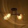 Artemis chandelier 2he27 40W black and gold 46x20x27 cm