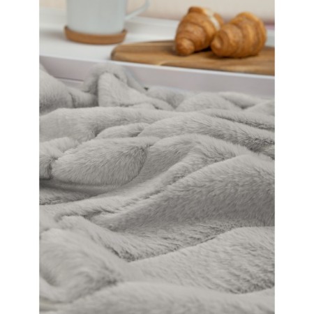 Texrepublic blanket, size 200x220 cm, gray color-7