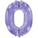 Foil ball 40 “number 0”, lilac, lilac