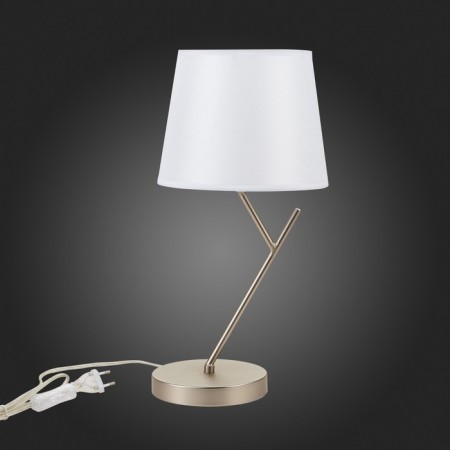 Evoluce bedside lamp. Sle300104-01. Denice. 1x40 W, E14, 22x22x44 cm, Nickel color-4