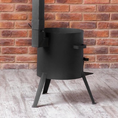 Oven for a cauldron 8 l d = 32 cm, with a chimney, with a door-13