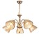 Suspended lamp 5x40W E27, size 56x56x56 cm