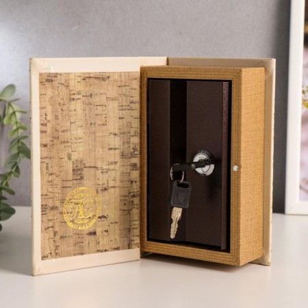 Safe wood book "Our family values" 17x11x5 cm-1