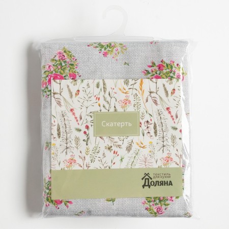 ROSELL ROSES ON LINEN 146x180 cm, 100% cotton, mittle 164 g/m2-7