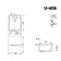 Kitchen Will Ulgran U406-308, 500x445 mm, black color