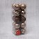 Set of balls plastic D-6 cm, 20 pcs "Laurent" brown