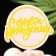 Topper "Happy Birthday", yellow, give beautifully