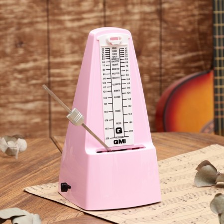 Mechanical GLEAM metronone, pink, 40-408 beats per minute, 21 x 10 x 12 cm,