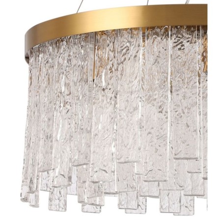 Suspended chandelier Stilform Frostyle 8xe14 40w, size 60x60x40-100 cm, bronze color-2