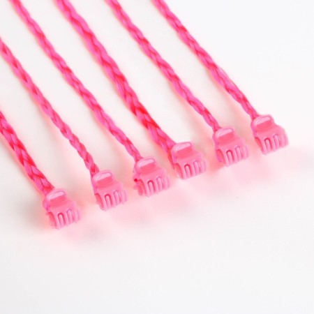 Hairpins, colored strands for hair on the crab "The dearest" (6 pcs), 40 x 1.5 x 1 cm-2
