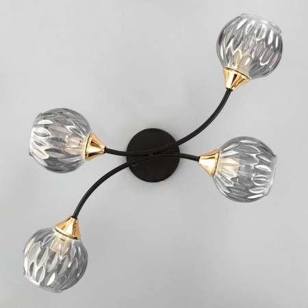 Chandelier gallop "Dawn" 4x60W E27 black-3