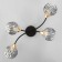 Chandelier gallop "Dawn" 4x60W E27 black