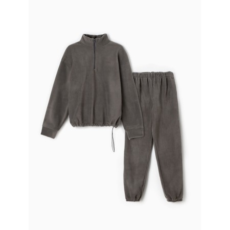 Women's costume (anorax and trousers) minku: Fleece Soft, graphite color, pr 42-5