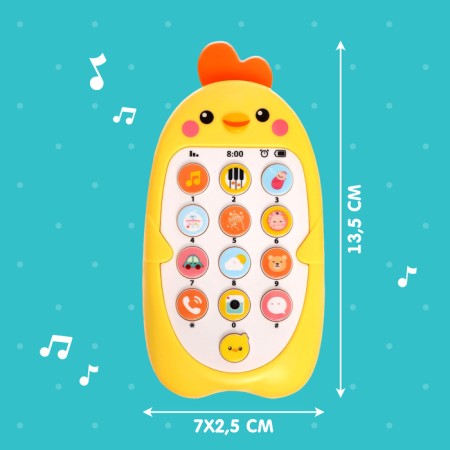 Musical telephone "Baby Chip", sound, color yellow-1