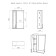 Mirror cabinet for bathroom dominoes Charlie 50, right