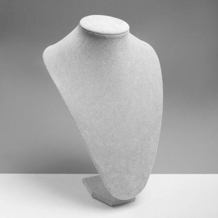 Bust for jewelry, 24 × 19 × 35 cm, h = 35 cm, gray color-1