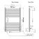 Electric Implementer Indigo Attic, 800x500 mm, timer, hidden installation, black
